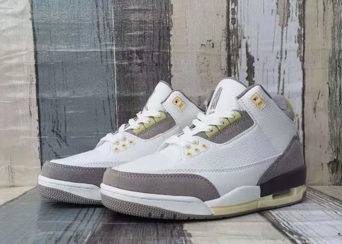 Air Jordan 3 White Grey Yellow